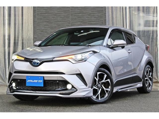 トヨタ Ｃ－ＨＲ Ｇ　・衝突軽減ブレーキ・純正９インチＳＤナビ・ＤＴＶ・Ｂモニター・Ｂｌｕｅｔｏｏｔ・前後ドラレコ・ＥＴＣ・ブラインドスポットモニター・シートヒーター・モデリスタエアロ・タイヤ４本新品・ＬＥＤデイライト・