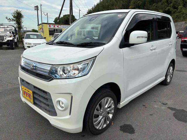 ワゴンＲスティングレー(スズキ) Ｘ　バックカメラ　ナビ　衝突被害軽減システム　ＨＩＤ　スマートキー　アイドリングストップ　シートヒーター　ベンチシート　ＣＶＴ　盗難防止システム　ＡＢＳ　ＥＳＣ　ＵＳＢ　アルミホイール　衝突安全ボディ 中古車画像