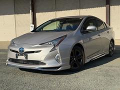 プリウス Sセーフティプラス 純正ナビ toyotaチームメイト 新品フルエアロF・S・R バックカメラ ビルトインETC レーダークルーズコントロール 衝突軽減ブレーキ 横滑り防止 スマートキー プッシュスタート オートライト 中古車画像