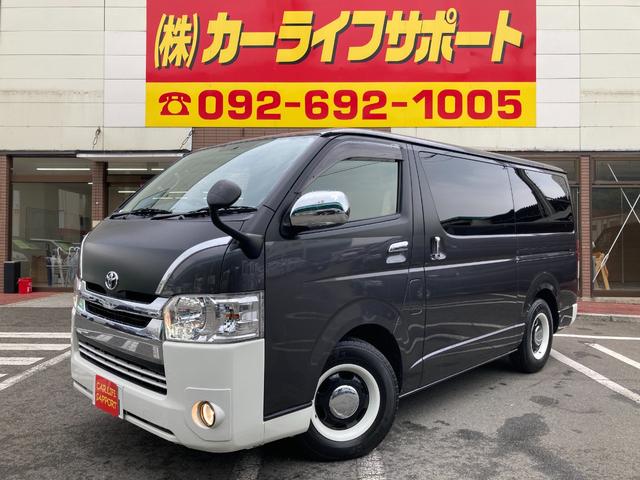 スーパーＧＬ　リラクベース　タイプＩＩ　４ＷＤ・両側パワースライド・フリップダウンモニター・跳ね上げ式ベッドキット・ＬＥＤヘッドライト・プッシュスタート・アルミホイール・ＥＴＣ・ＳＤナビ・フルセグ・バックカメラ・Ｗエアバック・１００Ｖ電源