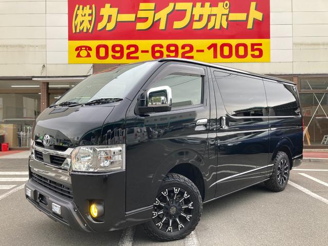 スーパーＧＬ　ダークプライムＩＩ　４ＷＤ・６型・パワースライド・クリアランスソナー・パノラミックビュー・ベッドキット・バンパーガード・イエローＬＥＤフォグ・１６インチＡＷ・ＢＦＧｏｏｄｒｉｃｈ・ロッドホルダー・前後ドラレコ・荷室パネル