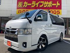 ハイエースバン スーパーGL ダークプライムII 7型・両側パワースライド・アルパインBIGX11・TRDフルエアロ・玄武足廻り・ローダウン・18インチAW・クリアランスソナー・デジタルインナーミラー・LEDヘッドライト・LEDフォグ・前後ドラレコ 中古車画像