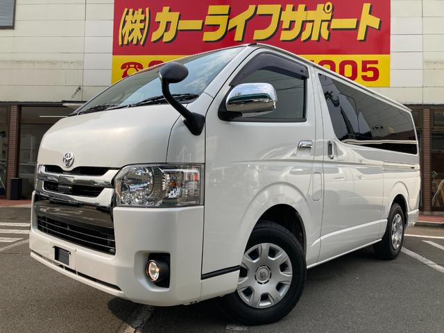 ハイエースバン(トヨタ) スーパーＧＬ　ダークプライムＩＩ　４ＷＤ・５型・トヨタセーフティセンス・ＬＥＤヘッドライト・プッシュスタート・リアスライド小窓・ＥＴＣ・ＳＤナビ・フルセグ・バックカメラ・Ｗエアバック・１００Ｖ電源・ドライブレコーダー・スマートキー×２ 中古車画像