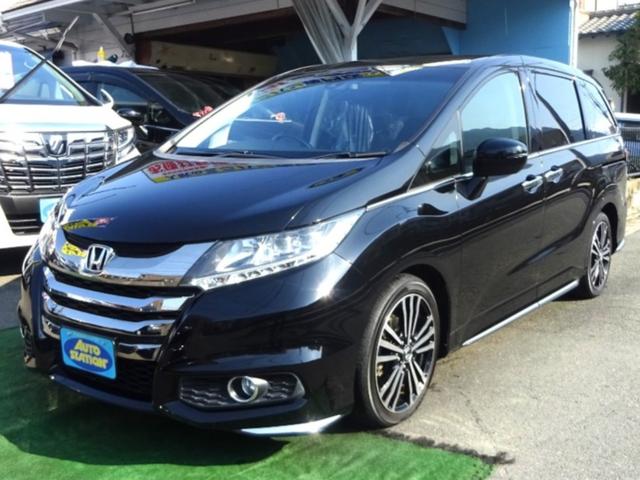 アブソルート・ＥＸホンダセンシング　ＳＤナビ　地デジ　Ｂカメラ　Ｂｌｕｅｔｏｏｔｈ　衝突被害軽減　車線逸脱防止　アダプティブクルコン　ＢＳＭ　ハーフレザーＰシート　７人乗オットマン　ＬＥＤライト　１８ＡＷ　両側自動ドア　全国対応２年保証