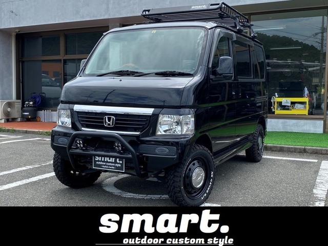 バモス(ホンダ) Ｍ　★１年保証★後期　ｓｍａｒｔアウトドアカスタムスタイル　リフトアップ　ナビ　ＢＴ　ミラー型前後ドラレコ 中古車画像