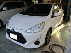アクア G トヨタセーフティセンス ハイブリッド車 7インチワイドナビ&フルセグテレビ ブルートゥース付き 社外アルミ プッシュスタート LEDヘッドライト スマートキー2個 オートエアコン デジタルメーター 中古車画像