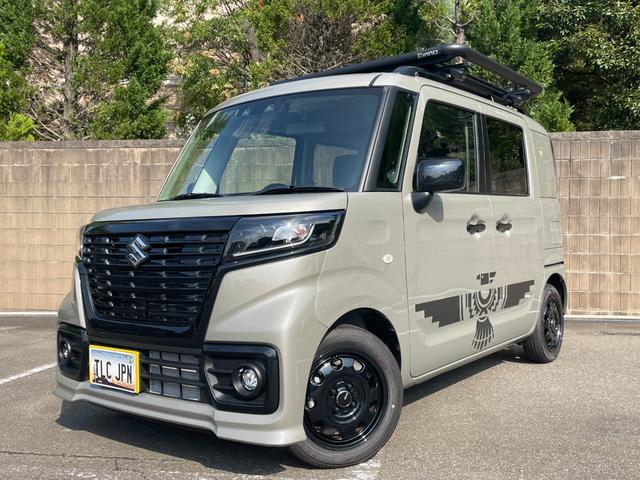 スペーシアベース ＸＦ　４ＷＤ　大型ルーフキャリア　リアラダー　ボディーステッカー　ホイールセンターキャップ　外部電源（1枚目）