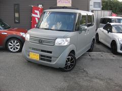 N-BOX G・Lパッケージ 整備手帳、取説 Bモニタ 純正SDナビ フルセグTV ETC 全塗装マッドカーキ 中古車画像