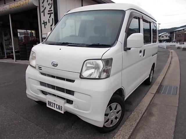 ハイゼットカーゴ クルーズ　４ＡＴ　４ＷＤ　ハイルーフ　フロントパワーウィンドウ　両側スライドドア　集中ドアロック　電動格納ミラー　ＣＤ　タイミングチェーン　ＡＢＳ　Ｗエアバッグ　走行６００００キロ（1枚目）