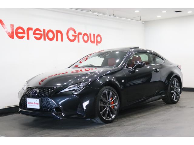 ＲＣ(レクサス) ＲＣ３００ｈ　Ｆスポーツ　全国３年保証付　後期　ワンオーナー　禁煙車　オレンジキャリパー　本革シート　サンルーフ　メモリーナビ　フルセグ　バックカメラ　前席ベンチレーション　ドラレコ　ＥＴＣ　パワーバックドア　１９ＡＷ 中古車画像