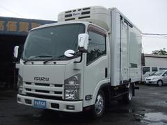 いすゞ　エルフトラック　　２トン冷蔵冷凍車　ワンオ−ナ−　左電格ミラ−
