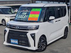 タント カスタムX 衝突軽減装置 両側パワードア コーナーセンサー レーン逸脱警報 ハーフレザーシート シートヒーター 純正14AW 電動Pブレーキ フロアマット オートハイビーム LEDヘッドライト LEDフォグ 左右シートバックテーブル 純正フルエアロ 中古車画像