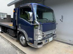 エルフトラック 車両運搬車 極東フラトップラジコン タイヤ固縛 中古車画像