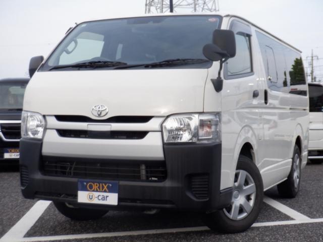 ハイエースバン(トヨタ) ロングＤＸ　ナビ　バックカメラ　ＥＴＣ　キーレス　ＴＶ　ＣＤ　衝突回避軽減　ＭＴモード付　盗難防止装置　両側スライドドア　パワステ　パワーウィンドウ　ＡＢＳ 中古車画像