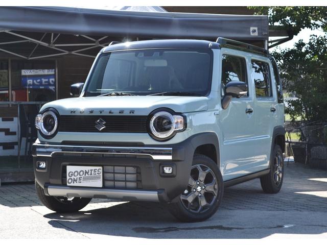 ハスラー タフワイルドターボ　純正９インチナビ　全方位モニターナビ　スズキセーフティサポート　届出済未使用車　新車保証付き　ルーフレール　アルミホイール　フォグランプ　シートヒーター（1枚目）