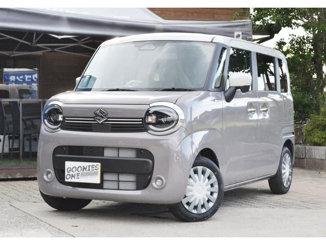ワゴンRスマイル ハイブリッドX 純正9インチナビ 全方位モニタ付き フルセグTV 両側電動スライドドア シートヒーター スズキセーフティサポート 届出済未使用車 フルフラットシート(1枚目)