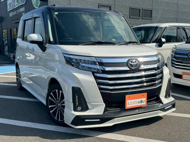 ルーミー カスタムG-T スマートアシスト ディスプレイオーディオ ETC2.0 前後ドラレコ 純正15インチアルミホイール 両側電動スライドドア GRエアロ バックカメラ LEDヘッドランプ フロントフォグランプ(1枚目)