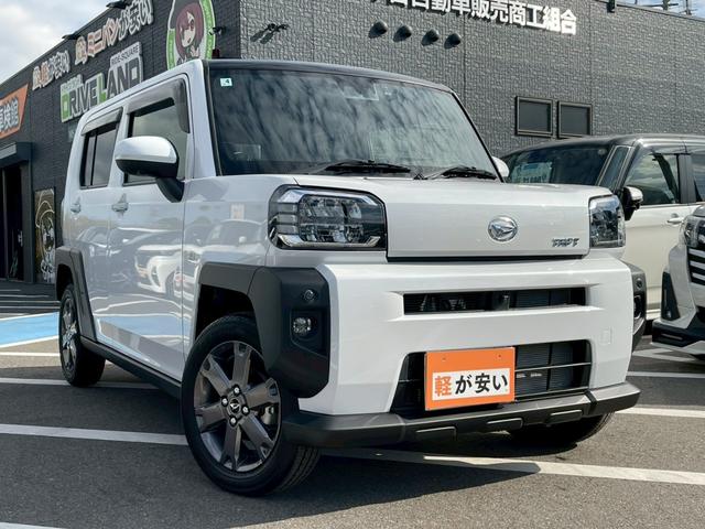 タフト(ダイハツ) 　禁煙車　障害物センサー　フルセグＴＶ　純正９インチＤオーディオ　全周囲カメラ　レーダークルーズコントロール　シートヒーター　ドラレコ　ＥＴＣ　ＬＥＤヘッドランプ　純正１５インチアルミホイール 中古車画像