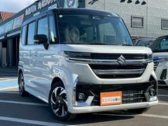 スペーシアカスタム ハイブリッドXS 禁煙車 ワンオーナー 全周囲カメラ 両側電動スライドドア ベンチシート フルフラットシート 障害物センサー シートヒーター フルセグTV 純正ナビ 純正アルミホイール15インチ ステアリングヒーター 中古車画像