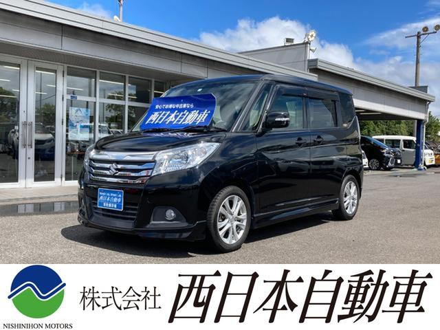 ハイブリッドＭＺ　カロッツェリア８インチＳＤナビ　地デジ　Ｂｌｕｅｔｏｏｔｈ　ＨＤＭＩ　運転席シートヒーター　両側パワースライド　ロールサンシェード　プッシュスタート　フォグランプ　ＥＴＣ　純正１５ＡＷ