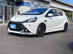アクア G G’s プリクラッシュセーフティ 車線逸脱警報 純正SDナビ 地デジ バックモニター 前後ドラレコ クルーズコントロール 運転席シートヒーター ハーフレザーシート LED ETC 純正17AW 中古車画像
