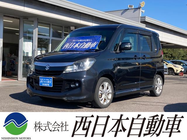 ソリオバンディット(スズキ) ＤＪＥ　アルパインフリップダウンモニター　レザー調シートカバー　革巻きハンドル　クルーズコントロール　両側パワースライド　バックモニター　ＥＴＣ　純正１５ＡＷ 中古車画像