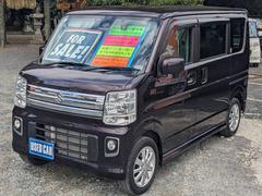 エブリイワゴン PZターボ SDナビ 衝突軽減装置 左パワードア 新車保証書 ドラレコ Bluetooth フルセグTV HIDヘッドライト ETC フォグライト ステリモ DVD再生 リアヒーター オートライト 純正14AW USB入力 電格ミラー スマートキー USB入力 中古車画像