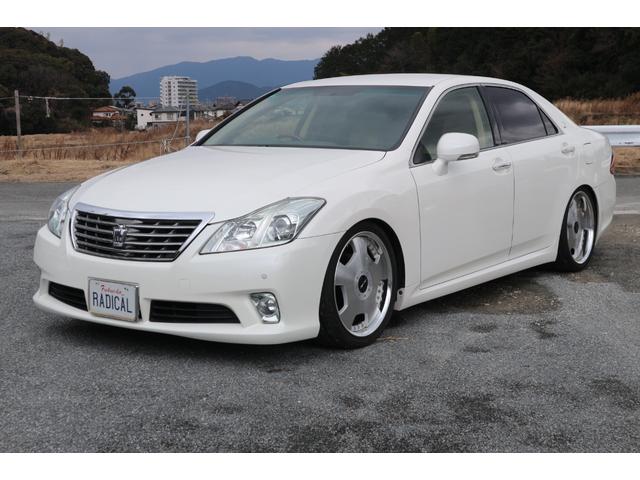 ロイヤルサルーン　全ドアオートクローズドア・ナビ・ＴＶ・バックカメラ・ＥＴＣ・ＷＯＲＫユーロライン１９インチ・車高調・パワーシート・クルーズコントロール・
