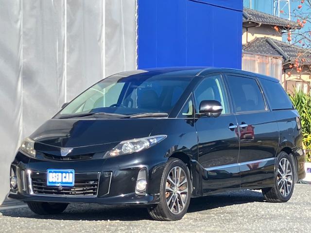 エスティマ(トヨタ) アエラス　プレミアムエディション　純正８型ＳＤナビ　フルセグ　ブルートゥース　ＤＶＤ再生　純正１１型後席モニタ　全方位カメラ　両側電動スライドドア　電動リアゲート　オートクルーズ　運転席パワーシート　コーナーセンサー　ドラレコ　ＥＴＣ 中古車画像