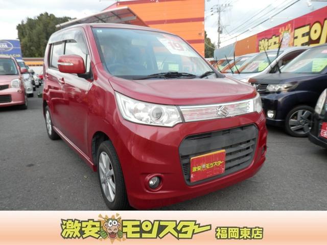 ワゴンＲスティングレー(スズキ) Ｘ　盗難防止　Ｉストップ　スマートキープッシュスタート　フルフラットシート　ベンチ　ＡＢＳ付　運転席エアバッグ　パワステ　ＡＵＴＯエアコン　ＰＷ　衝突安全ボディ　リモコンキー　両席エアバッグ 中古車画像