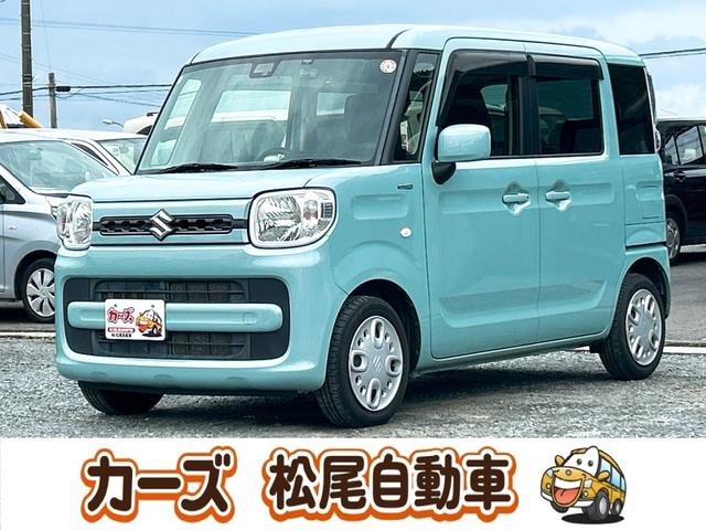 スペーシア ハイブリッドＧ　ドライブレコーダー　バックカメラ　両側スライドドア　ナビ　ＴＶ　クリアランスソナー　レーンアシスト　衝突被害軽減システム　オートライト　スマートキー　アイドリングストップ　電動格納ミラー　ベンチシート（1枚目）