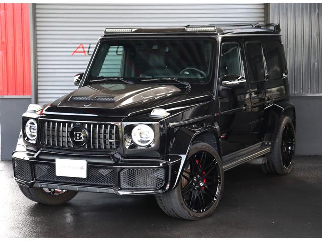 メルセデスＡＭＧ Ｇクラス Ｇ６３　マヌファクトゥーアプログラムプラス　ブラバスワイドスター・マフラー・２３インチアルミ・カーボンエアドーム・ルーフアドオン　パーツ　カーボン・カーボンスペアタイヤカバー・スカッフプレート・ペダル・マット