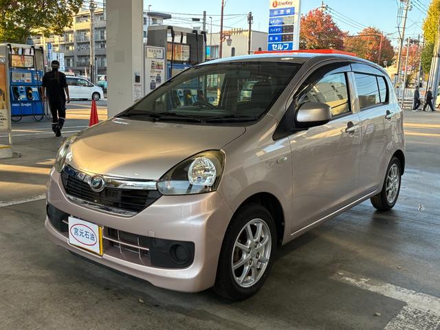 ミライース(ダイハツ) Ｘ　スマートセレクションＳＡ　ＥＴＣ　ナビ　衝突被害軽減システム　キーレスエントリー　アイドリングストップ　電動格納ミラー　ＣＶＴ　盗難防止システム　ＡＢＳ　ＥＳＣ　ＣＤ　アルミホイール　衝突安全ボディ　エアコン　レンタＵＰ 中古車画像