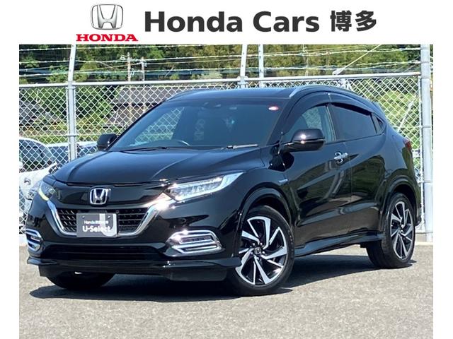 ハイブリッドＲＳ・ホンダセンシング　純正８型ナビ／前後ドラレコ／メモリー付Ｐシート／Ｒスポイラー／ルーフレール／シートヒーター／ＥＴＣ／Ｂカメラ　バックモニタ－　盗難防止システム　衝突軽減ブレーキシステム　サイドエアバッグ　クルコン