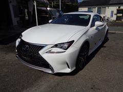 RC RC300h Fスポーツ 禁煙車 プッシュスタート スマートキー2個 サンルーフ 赤レザーシート 純正ナビ フルセグTV DVD再生 Bluetooth バックカメラ ETC エアーシート&シートヒーター 専用19インチアルミ 中古車画像