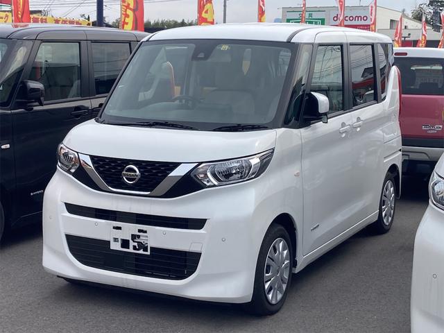 日産 ルークス Ｓ　走行６３８２ｋｍ　クリアランスソナー　アイドリングストップ　両側スライドドア　キーレスエントリー　電動格納ドアミラー　ベンチシート　サイドエアバック付