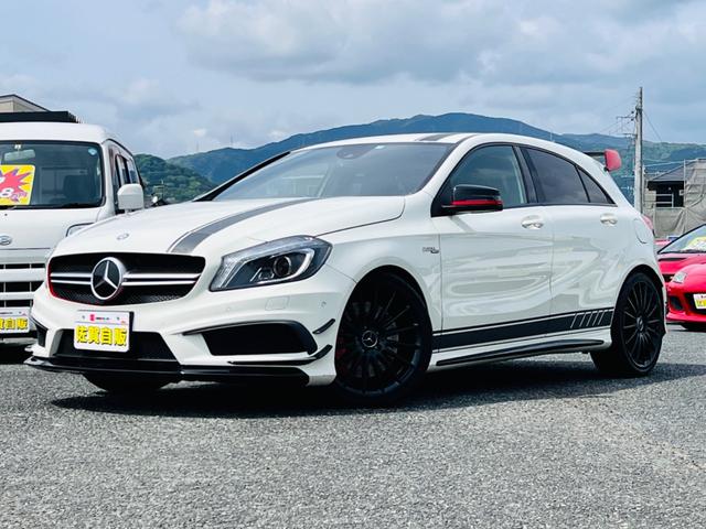 メルセデス・ベンツ Ａクラス Ａ４５　ＡＭＧ　４マチック　エディション　１　４ＷＤ　女性ワンオーナー車　禁煙車　バックモニター　ＥＴＣ　レザーパワーシート　シートヒーター　キーレス　アルミ　ＬＥＤヘッドライト