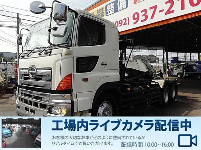 日野 日野 大型脱着装置付コンテナ車 架装メーカー新明和 工具箱1個 2デフ 最大積載量9 200kg 360馬力 7速mt 型式fs1erja etc バックカメラ 乗車定員2名 排気量12 910cc 福岡県 大型脱着装置付コンテナ車 架装メーカー新明和 工具 日野 日野 大型脱着装置付コンテナ車 架装メーカー新明和 工具箱1個 2デフ 最大積載量9 200kg 360馬力 7速mt 型式fs1erja etc バックカメラ 乗車定員2名 排気量12 910cc 福岡県 大型脱着装置付コンテナ車 架装メーカー新明和 工具