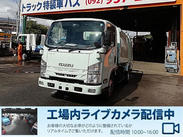 いすゞ エルフトラック 　２．３ｔプレス式　５．２立米パッカー車　内容量