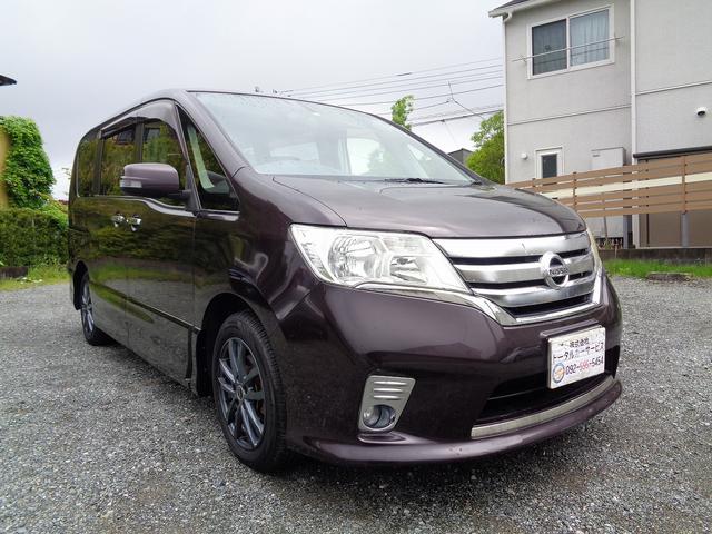 セレナ(日産) ハイウェイスター　Ｖセレクション　禁煙車　フリップダウンモニター　両側電動スライドドア　フルセグナビ　Ｂｌｕｅｔｏｏｔｈオーディオ接続 中古車画像