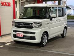 スペーシア ハイブリッドX スマートキー 8インチナビ フルセグ CD DVD シートヒーター LEDライト 両側パワースライド オットマン セーフティサポート 中古車画像