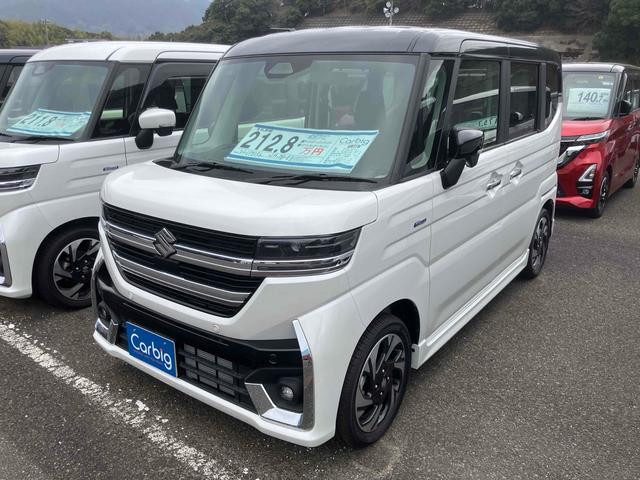 ハイブリッドＸＳターボ　両側電動スライドドア　クリアランスソナー　オートクルーズコントロール　衝突被害軽減システム　オートライト　ＬＥＤヘッドランプ　スマートキー　アイドリングストップ　電動格納ミラー　シートヒーター