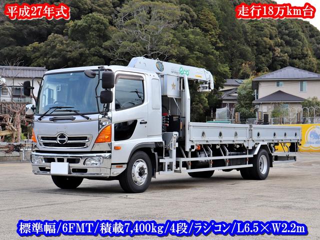 積載量７，４００ｋｇ　荷台内寸６５７×２２１×３８ ＵＮＩＣ（ＵＲＵ３４４　フックイン）　床：板張り　タイヤ３〜４分山