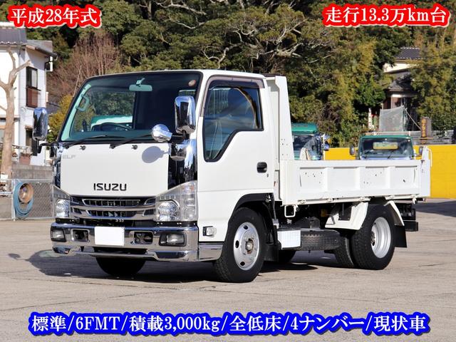 エルフトラック(いすゞ) ３ｔ　ダンプ　全低床　４ナンバー　ＴＰＧ−ＮＫＲ８５ＡＤ 中古車画像