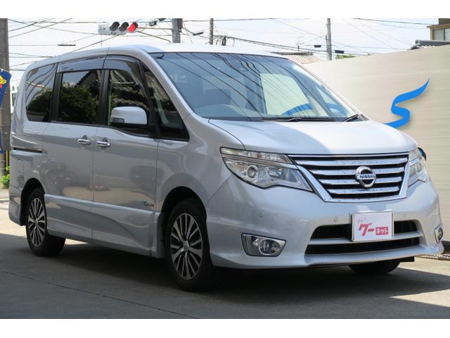 日産 セレナ ハイウェイスターＧ　Ｓ－ＨＶアドバンスドセーフティ　走行距離６８，０００Ｋｍ　衝突軽減ブレーキ　アラウンドビューモニター装備車　両側電動スライドドア　ナビ　フルセグＴＶ　オートエアコン　ＥＴＣ　インテリキー　アルミホイール　クルーズコントロール