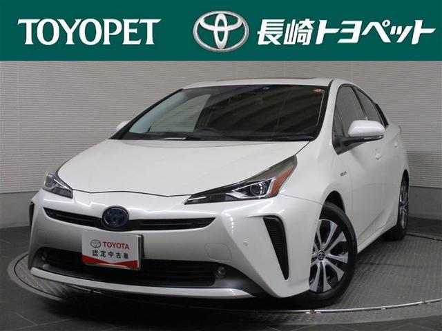 トヨタ プリウスａ サンルーフ ワンオーナー 衝突被害軽減ブレーキ フルセグナビ バックカメラ １年保証 スマートキー パワーシート トヨタ認定中古車の 中古車 車体価格238 1万円 19年式 走行4 2万キロ 車体色ホワイトパールクリスタルシャイン 長崎県佐世保市大和町