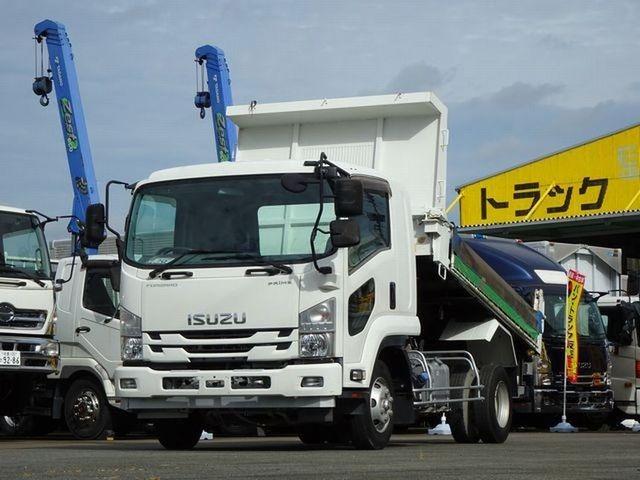 　フォワード４ｔ　ベット付きキャビン　６速ミッション　２１０馬力　新明和工業　ＤＲ４－０００３ＳＹ　土砂ダンプ　電動コボレーン