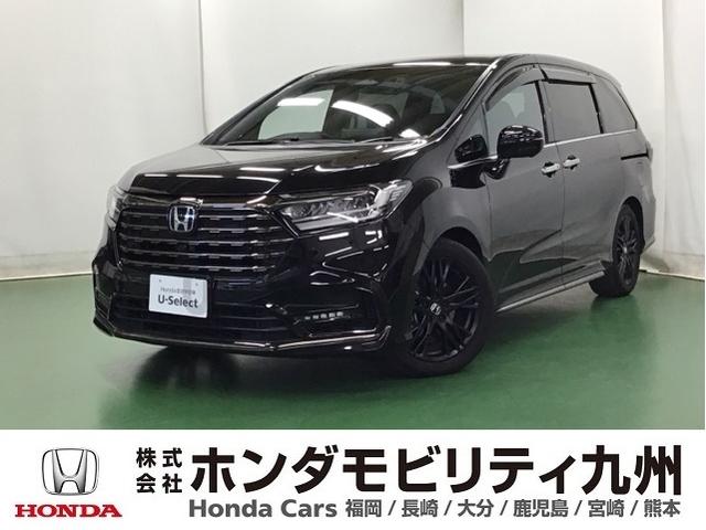オデッセイハイブリッド(ホンダ) ｅ：ＨＥＶアブソルート・ＥＸブラックエディション　ドラレコ　ナビ　Ｒカメラ　後席モニター　前席シートヒーター　Ｐシート 中古車画像