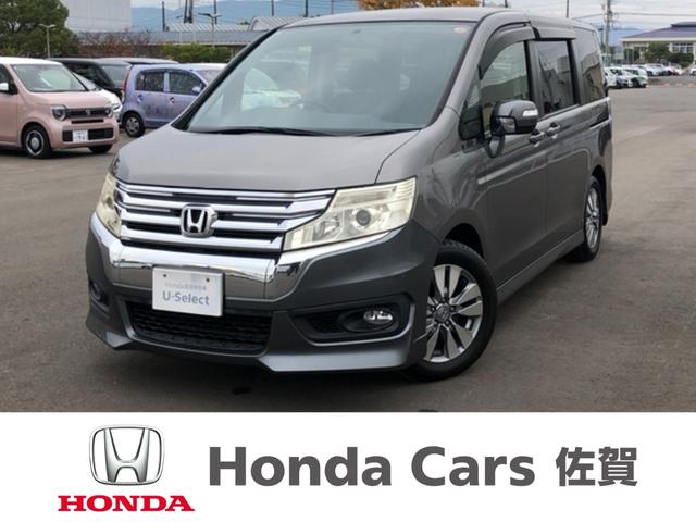 ステップワゴンスパーダ(ホンダ) パワーエディション　純正ナビ　ＥＴＣ　両側電動ドア　ディスチャージドランプ　アルミホイール　１オーナー　記録簿　横滑り防止　ＡＡＣ　地デジＴＶ　盗難防止システム　パワーステアリング　運転席エアバッグ　禁煙車　ＡＢＳ 中古車画像