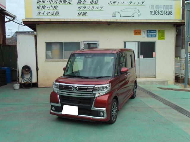 タント カスタムＲＳ　トップエディションＳＡＩＩＩ　純正８インチナビ／フルセグＴＶ／ＣＤ／ＤＶＤ／Ｂｌｕｅｔｏｏｔｈ付き／バックモニター／両側電動スライドドア左右／スマートキー２個付き（1枚目）